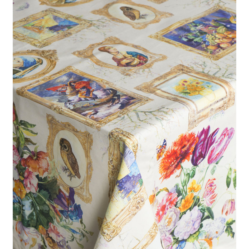 100% Cotton Tablecloth, 90" L x 60" W