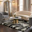 Tapis à motif imprimé animal noir Dondre-64359918
