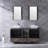 Barbonne 61.5'' Double Bathroom Vanity with Mirror