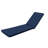 Chaise Lounge Cushion , 2Pcs Navy, Material, Fading, Removable Zipper Covers, Resilient Sponge Core Navy Blue Outdoor Furniture Breathable , Protected & Fade , Zippered High-Elasticity Filling,-1821087269