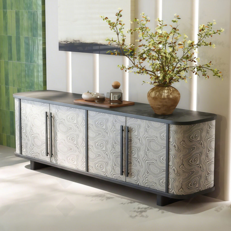 Console moderne et multifonctionnelle, H 33,46 po x l 78,74 po x P 15,75 po