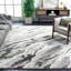 Tapis gris / vert abstrait Grovesend-556966263