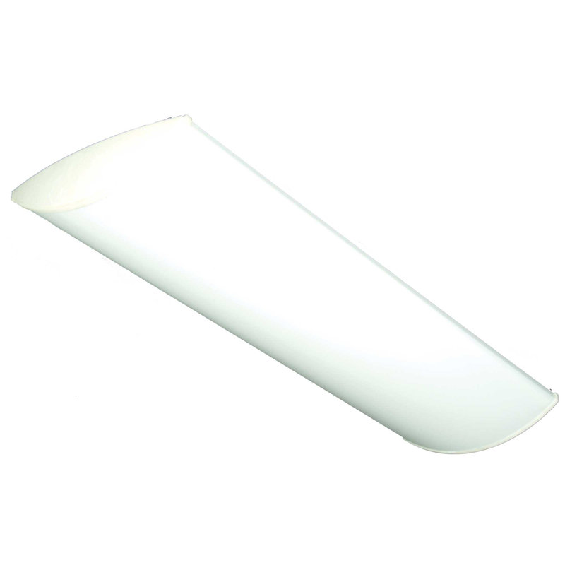 Plafonnier encastré géométrique 16,5 po 4 lumières unique, Marbre blanc