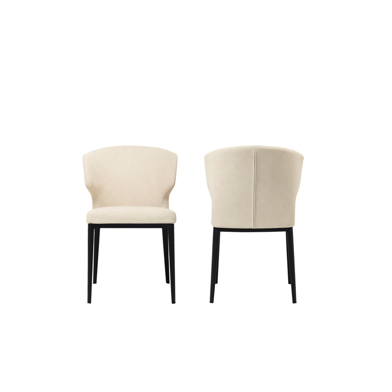 Nakia Upholstered Dining Chair, Warm Beige