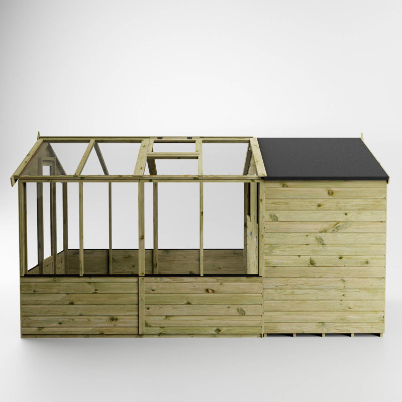 Mercia 12 x 6ft Traditional Apex Greenhouse/Shed Combi, Yes