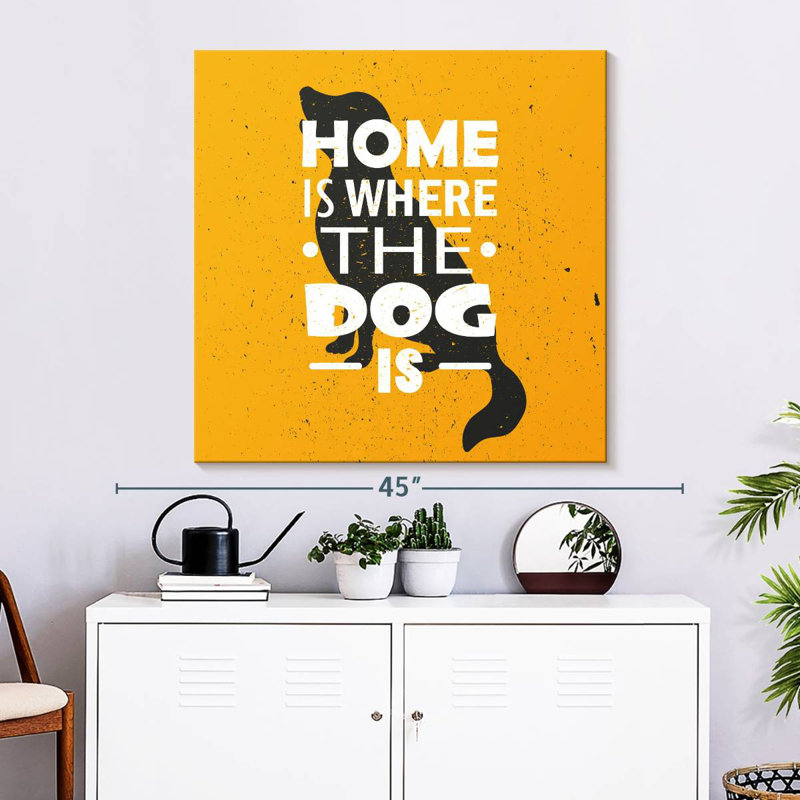 Tergel «The Dog Is Home», typographie