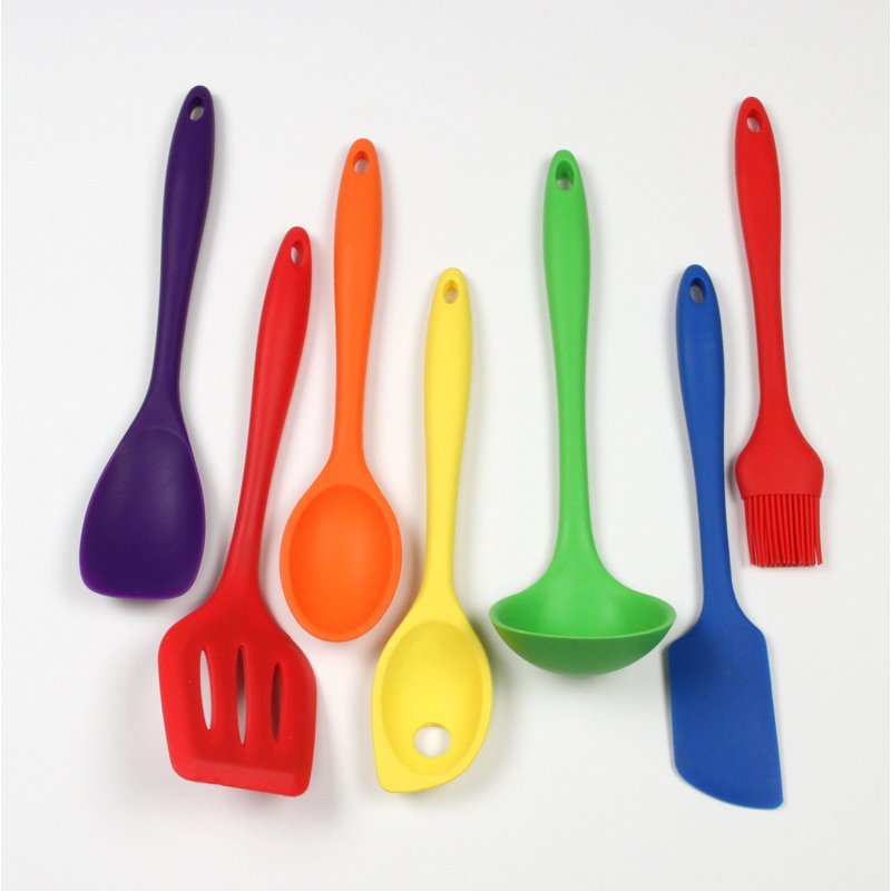 Chef Craft 7 Piece Assorted Silicone Kitchen Utensil Set
