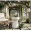 Mushroom Side Table – Geometric Pedestal Design – Multi-Purpose Outdoor/Indoor Accent Table, Easy-Clean Matte Finish-604727220