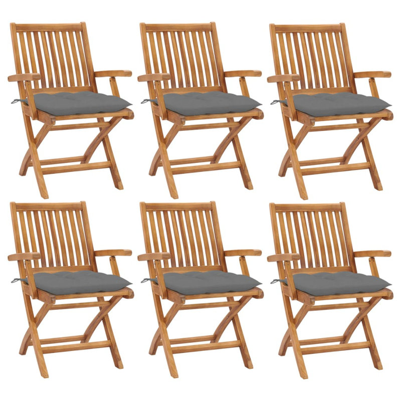 Chaise pliante Red Barrel, Gris