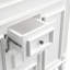Meuble-lavabo simple 35,9 po avec plateau en bois massif Rahees-552810459