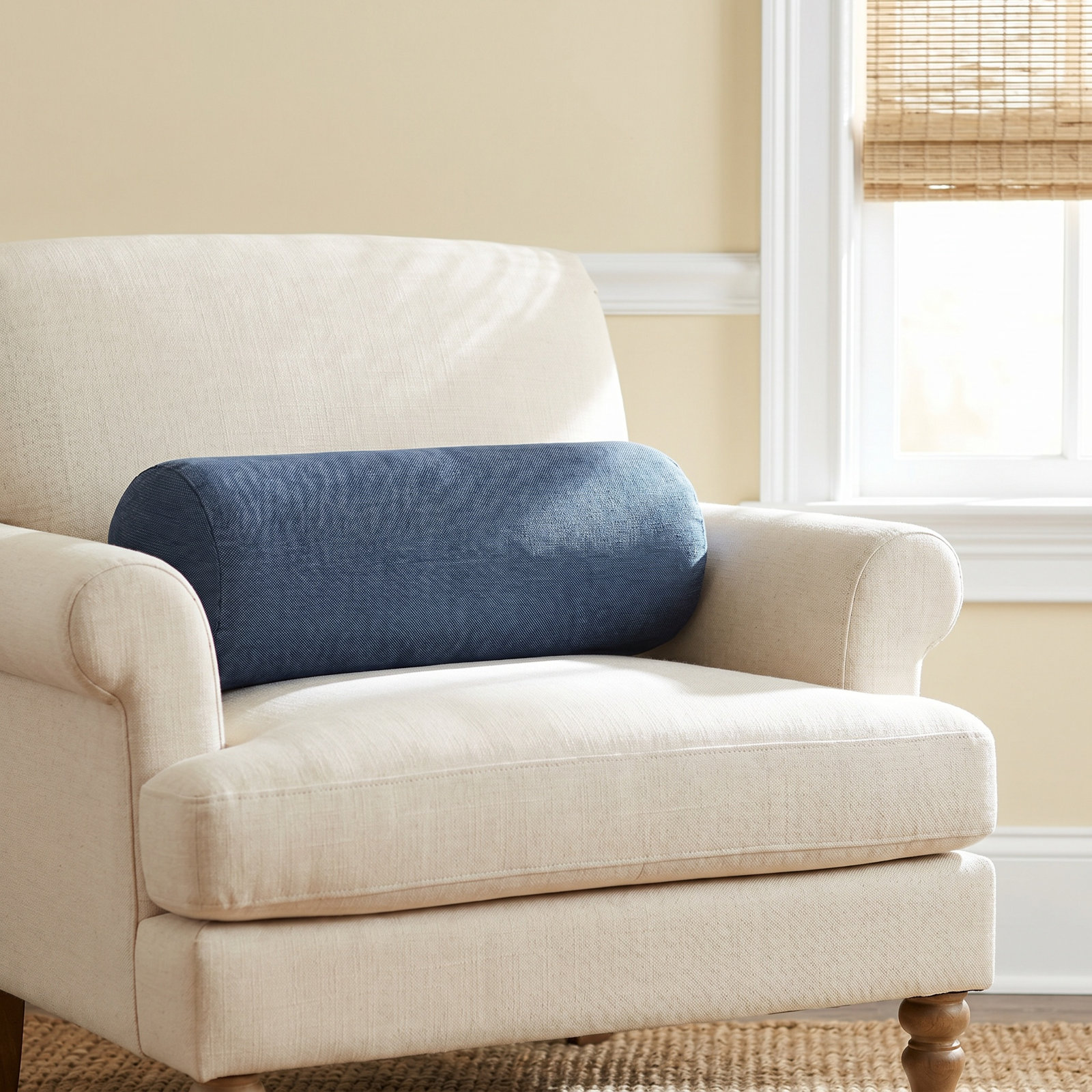 Amala Sunbrella® Throw Pillow, Spectrum Indigo