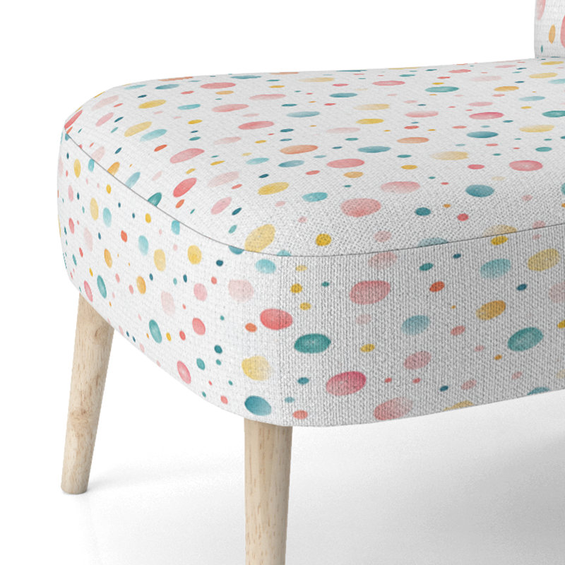 Chaise d'appoint Confetti For Kids - Sprinkles Dots Red, Chaise d'appoint sans accoudoirs