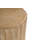23" Brown Solid Wood Round Block End Table
