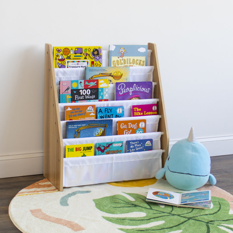 76.2cm H X 63.5cm W No Subject Kids Book Display, Brown/White