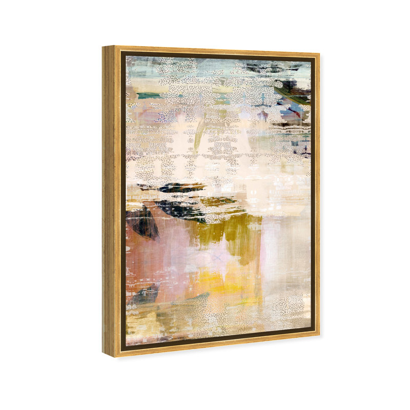 «Summer Layers» par Oliver Gal Print, H 16,5 po x l 11,5 po, Impression encadrée, Doré