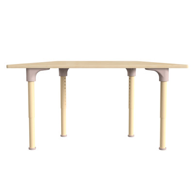 Bright Beginnings Adjustable Height Trapezoid Activity Table
