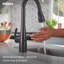 Robinet de cuisine à poignée simple Moen Sleek MotionSense Wave avec technologie Power Clean-40806722