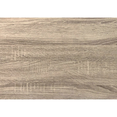 Contemporary 3 Piece Table - Coffee & 2 End Tables, Dark Taupe Laminate, Black Metal Trim, Living Room Modern 3Pcs And Warm Details,