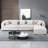 138.97" Wide Velvet Modular Sectional Sofa-2126472737-2126472736