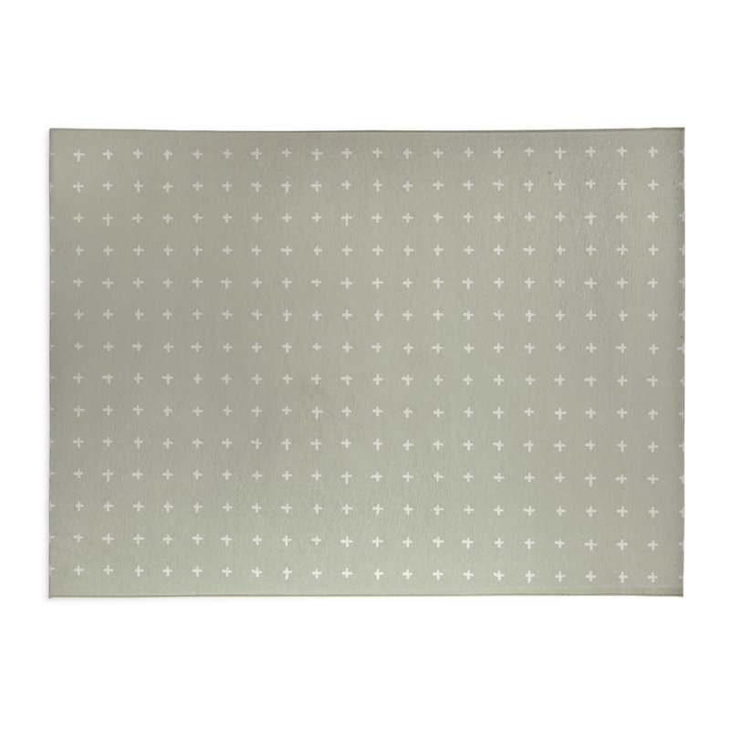 Criss Kids Play Mat, Light Green, Rectangle 2' x 3'