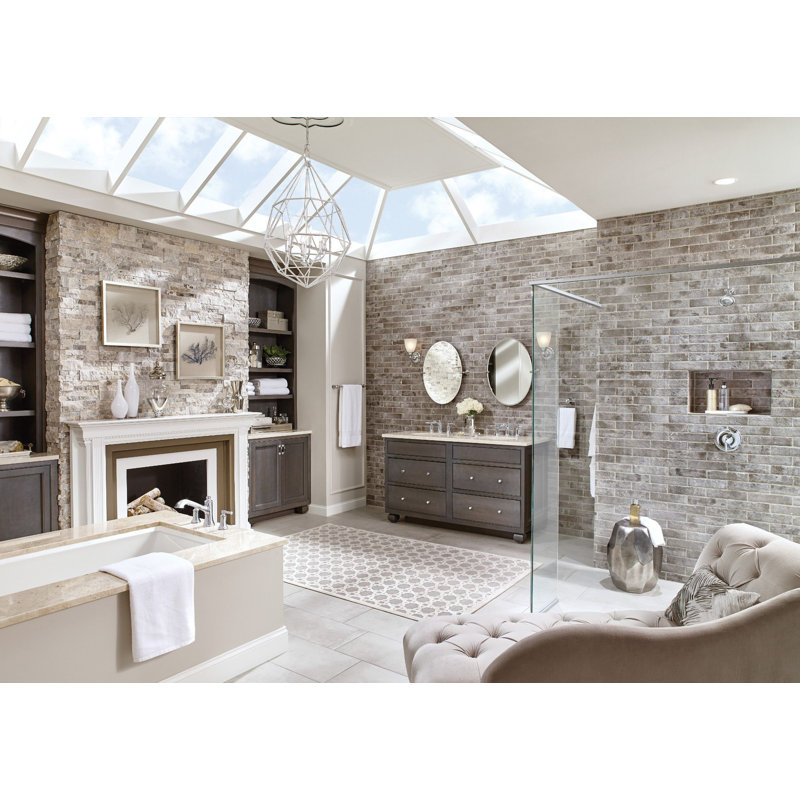 Douche de baignoire murale simple Dartmoor, Chrome