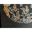 Tapis noir antique en laine antique chinois Pékin