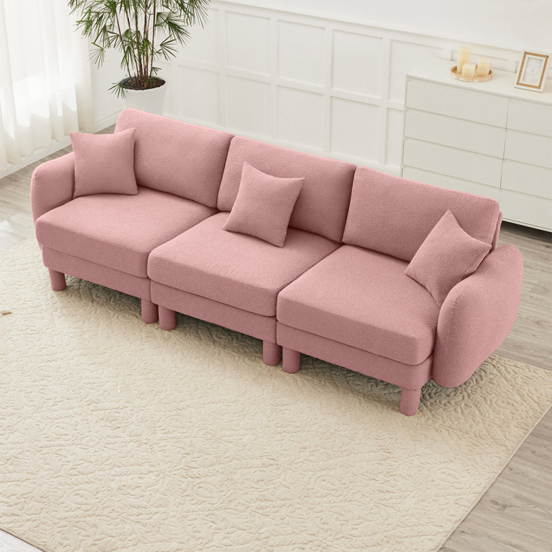 Canapé-lit Boucle, Rose