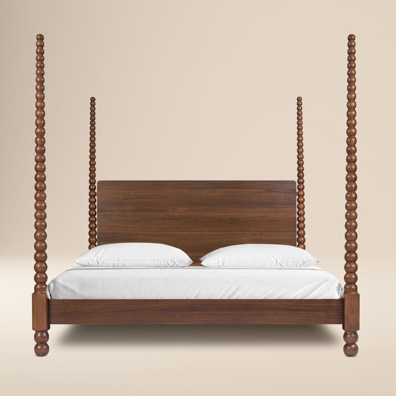 Aberdeen Canopy Bed with Solid Wood Bobbin Posts