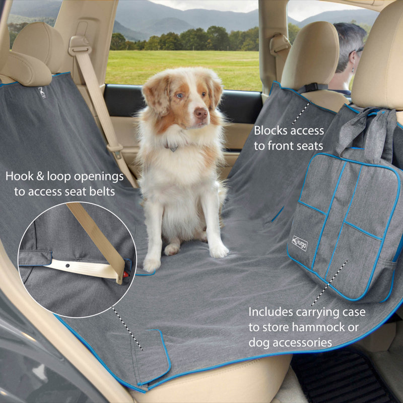 Kurgo® Heather Hammock Seat Cover, Grey