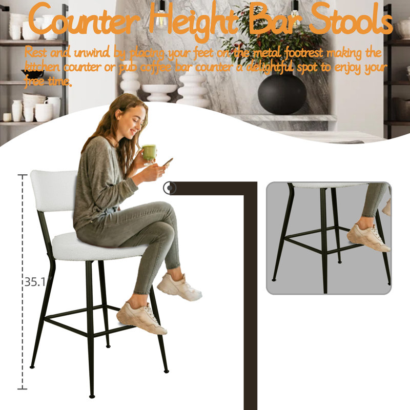 Tabouret de comptoir 24 po Layvonne