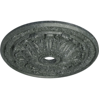Médaillon de plafond Endurathane Bradford, diamètre extérieur de 32 5/8 po x P 2 po (convient aux auvents jusqu'à 6 5/8 po), finition de l'abat-jour peint à la main