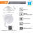 11.22" Selectable CCT New Construction IC LED Recessed Lighting Kit