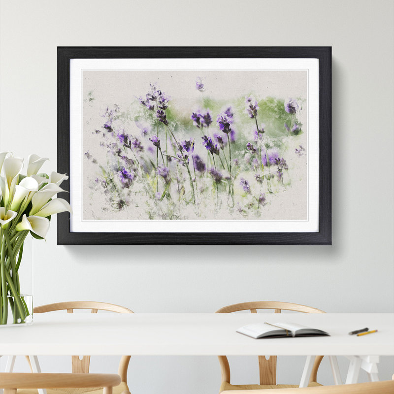 Lavender Vol.1 - Framed Print, 27cm H x 36cm W x 2cm D, Black Framed