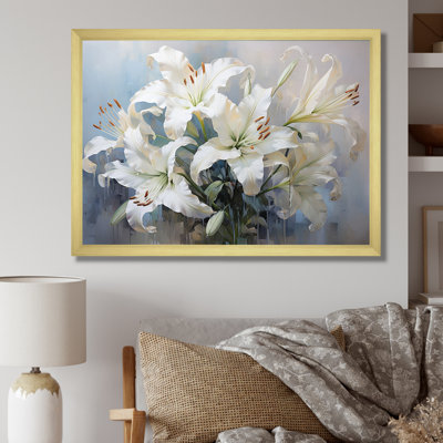 Lys blancs en fleurs - Art mural lys