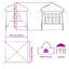 Vidaxl Pop-Up Party Tent Oxford Fabric Canopy Event Shelter Outdoor Gazebo-126173690-126173679