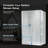 OVE Decors Pasadena 39 7/16 To 41 3/8 In. W X 72 In. H Alcove Frameless Pivot Shower Door-110692776