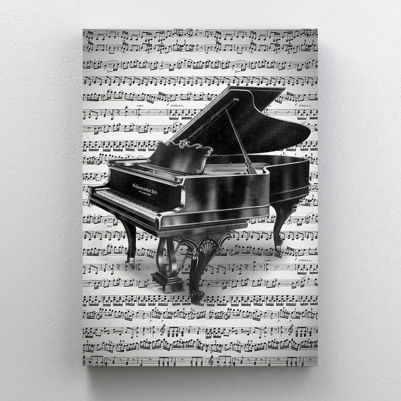 «The Piano Melody», impression sur toile tendue, H 36 po x l 24 po x P 2 po