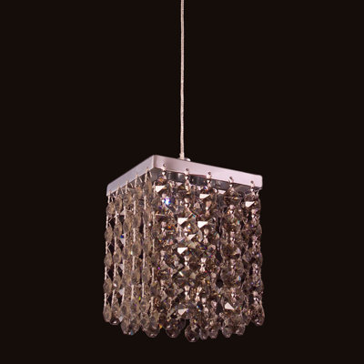 Luminaire suspendu carré simple 1 lumière Mirco