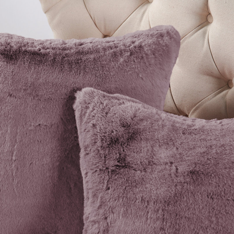 Housse de coussin carrée, Bois de rose