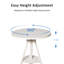 Table de bistro industrielle avec table de bistro de style campagnard et campagnard