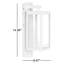 Applique murale d'extérieur avec abat-jour en aluminium et abat-jour en verre de style moderne-1911781127