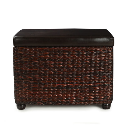 Faux Leather Upholstered Storage Bench
