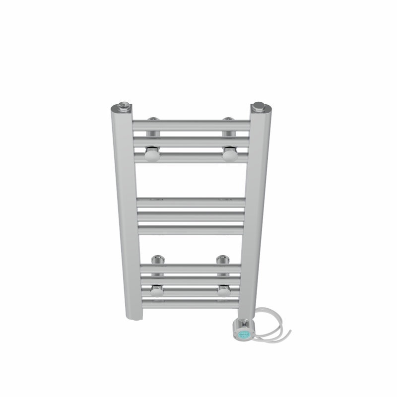 Dalayssa Straight Towel Rail Heated Towel Rails, 60cm H x 30cm W x 3cm D, Chrome