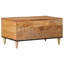  Coffee Table Solid Mango Wood Living Room Rectangular Accent Brown Home