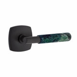 Select Round Privacy (Bed & Bath) Door Lever with Square Rosette