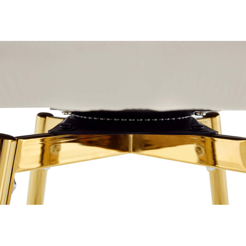 Ensemble de tabourets de bar Modern, Beige; or
