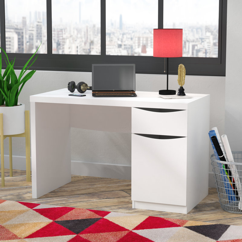 Bureau crédence, Blanc pur