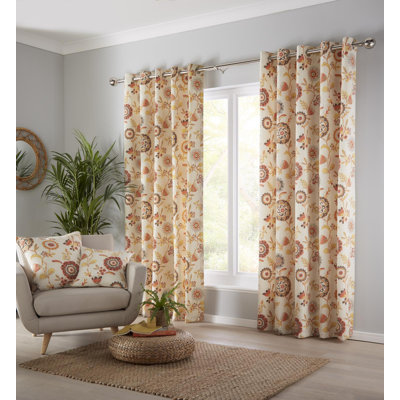 Charleston Room Darkening Curtain Panel Pair
