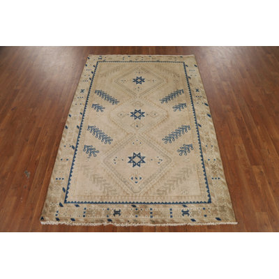 Tapis traditionnel en laine Earth Tone Vintage 4x6