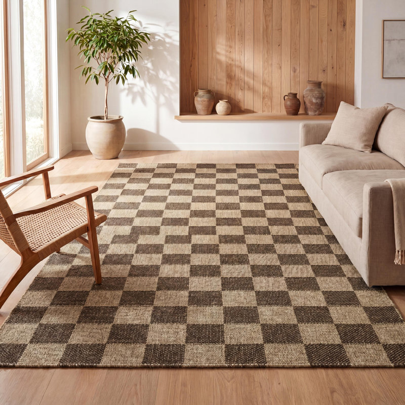 Tapis intérieur / extérieur Mason, Naturel / brun, Rectangulaire 3 pi x 5 pi